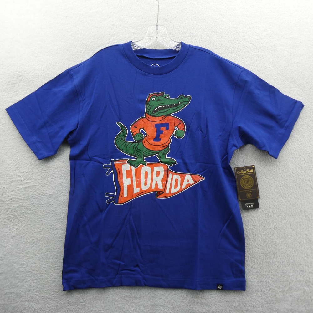 '47 Brand Shirt Mens Medium Florida Gators Blue Albert Alligator Cotton 12405